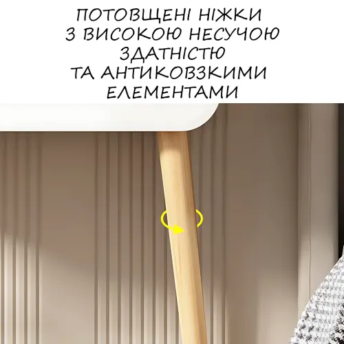 Стол макияжный с зеркалом диаметром 36 см, 2 шухлядки, 4 полочки, высота 120 см, белый - фото 12