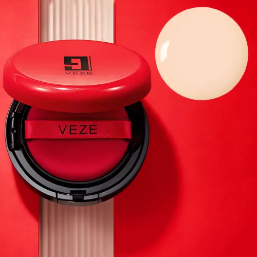Кушон Veze Beautiful ВВ Cream, тональний bb — крем-шнур для обличчя 15 мл, захист від сонця SPF50, бежевий Світлий бежевий