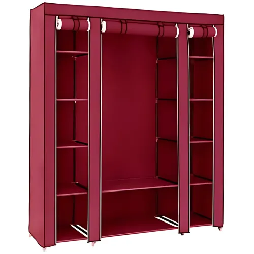 Портативна тканинна шафа органайзер Storage Wardrobe HCX 68130 на 3 секції, 175х45х130 см - фото 2
