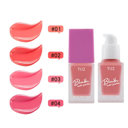 Кремовий мультитаскер TUZ Liquid Blush Brightens, з матовим фінішем, водонепроникний, 20 мл, 4 відтінки - фото 4