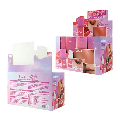 Кремовий мультитаскер TUZ Liquid Blush Brightens, з матовим фінішем, водонепроникний, 20 мл, 4 відтінки Вишневий - фото 8