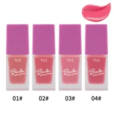 Кремовий мультитаскер TUZ Liquid Blush Brightens, з матовим фінішем, водонепроникний, 20 мл, 4 відтінки Вишневий