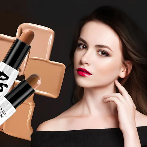 Хайлайтери для обличчя Highlight Stick 2в1, двоколірний консилер у стику для контурингу - фото 9