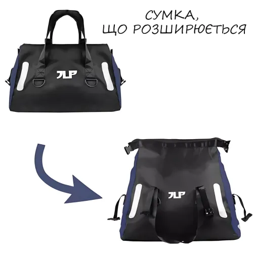 Спортивна сумка JLP з регульованим плечовим ременем і кишенею для мокрих речей, 39х38х23 см - фото 7