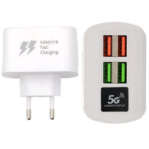 Зарядное устройство на 4 USB с быстрой зарядкой, многозарядное устройство ORIGINAL 3.1 A 5G - фото 8