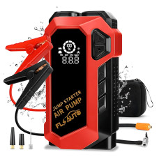 Пусковое автомобильное устройство для аккумулятора JUMP STARTER с компрессором, фонарем и зарядкой гаджетов