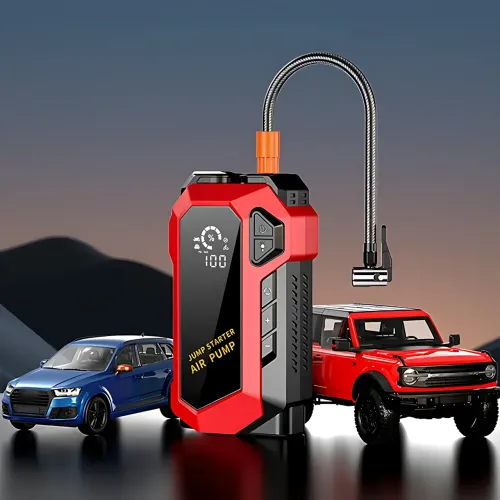 Пусковий автомобільний пристрій для акумулятора JUMP STARTER з компресором, ліхтарем і заряджанням ґаджетів - фото 10