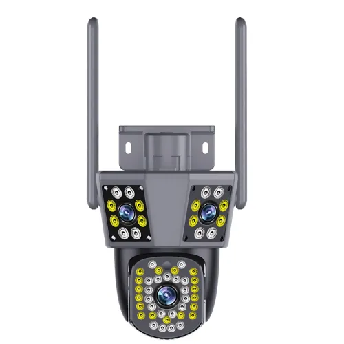 Вулична Wi-Fi камера відеоспостереження 360°, 4MPx+4MPx+4MPx, 3 об'єктиви, відстеження руху, дуплекс - фото 2