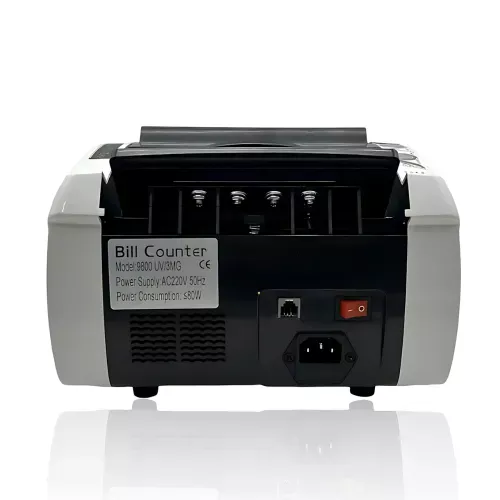 Счетная машинка для денег Bill Counter 9800MG, 900 банкнот/мин, УФ и магнитные датчики, мультивалютность, 220В - фото 3