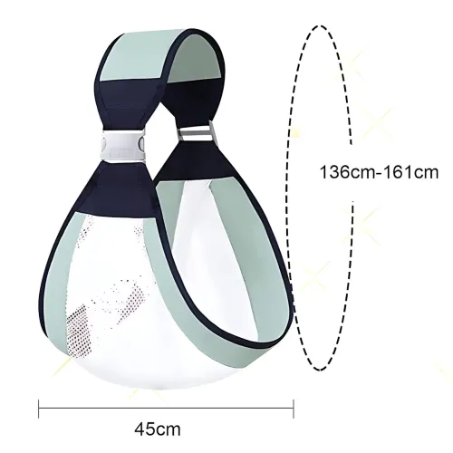 Рюкзак-переноска для новорожденных BABY SLING, дышащий анатомический кенгуру для младенцев и детей до 20 кг - фото 16