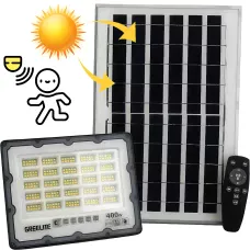 Вуличне освітлення JX 007, прожектор із сонячною панеллю 400W, вуличний SOLAR ліхтар із датчиком руху, пульт