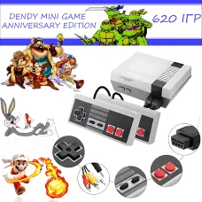 Ігрова приставка Dendy Mini Game Anniversary Edition + 620 вбудованих ігор, ретро гейм консоль із джойстиками
