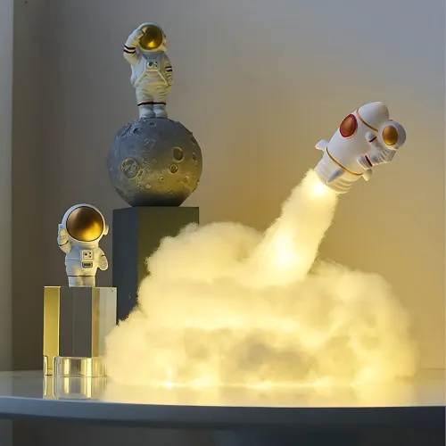 Нічник астронавт на ракеті, Flying Astronaut, дитячий нічний світильник астронавт, набір Собери сам - фото 8