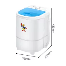 Стиральная мини-машина полуавтомат, загрузка до 4.5 кг, 260 Вт, IPX4, механическое управление