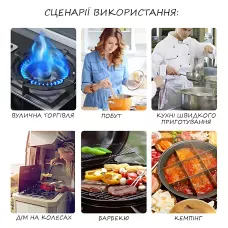 Кемпинговый газовый баллон ART-0311 на 12 л, туристический баллон для газа без горелки, зеленый