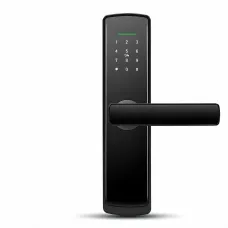 Електронний сенсорний дверний замок-ручка Smart Door Lock з кодом, RFID та ключем, чорний
