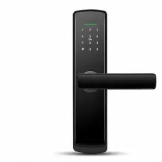 Электронный сенсорный дверной замок-ручка Smart Door Lock с кодом, RFID и ключом, черный