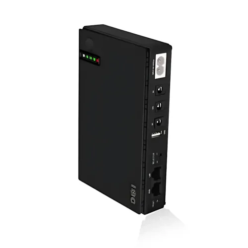 Источник бесперебойного питания 10400mAh, UPS бесперебойник для роутера и медиаконвертера DC1018P 18Вт 5/9/12В - фото 5