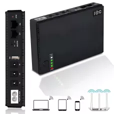 Джерело безперебійного живлення 10400mAh, UPS безперебійник для роутера та медіаконвертера DC1018P 18 Вт 5/9/12В