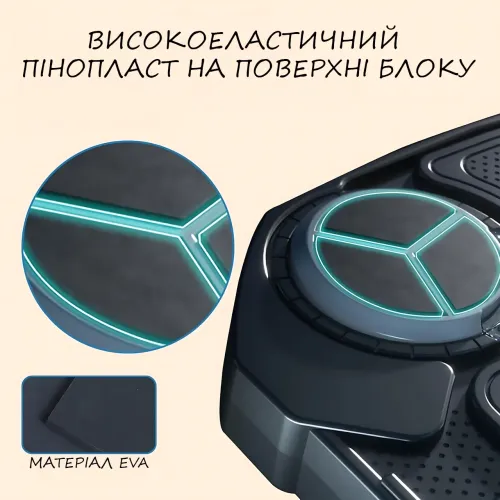 Настенная боксерская машина, умная мишень для тренировки реакции с музыкой и подсветкой, 32х27см - фото 3