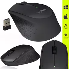 Бездротова миша Logitech M275, 1000 DPI, 2.4 ГГц, 10 м радіус дії, чорний