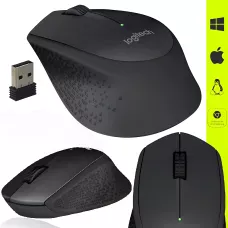 Бездротова миша Logitech M275, 1000 DPI, 2.4 ГГц, 10 м радіус дії, чорний