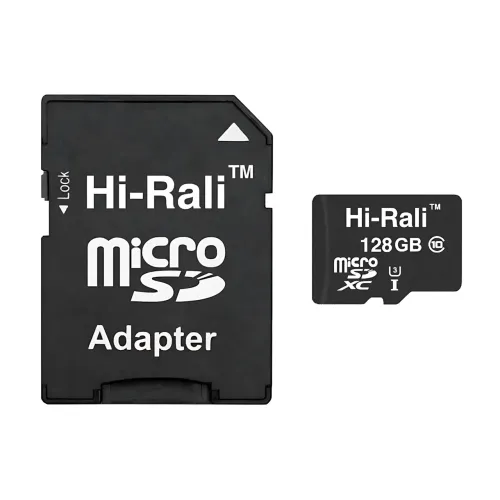Картка пам'яті Hi-Rali MicroSDXC & Adapter, інтерфейс UHS-3, швидкість Class 10, об'єм 128Gb, Black - фото 3