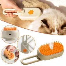 Парова щітка-масажер 3 в 1, PET SPRAY MASSAGE BRUSH з паровим розпилювачем для вичісування собак і кішок
