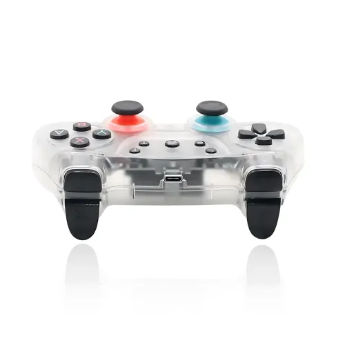 Джойстик бездротовий ANDROID for N-SL, блютуз геймпад CM-615, ігровий контролер із підсвіткою Прозорий - фото 4