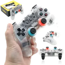 Джойстик беспроводный ANDROID for N-SL, блютуз геймпад CM-615, игровой контроллер с подсветкой Прозрачный
