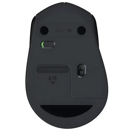 Мишка бездротова LOGITECH M280 Comfort Plus у блістері, 1000 dpi, чорний - фото 5