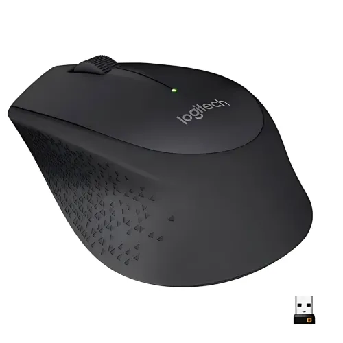 Мишка бездротова LOGITECH M280 Comfort Plus у блістері, 1000 dpi, чорний - фото 3