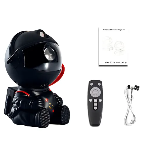 Проєктор зоряного неба, лазерний нічник на пульту Astro Star Mini, світильник LED нічник Космонавт, чорний - фото 8