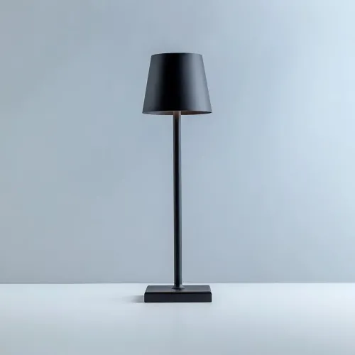 Настільна акумуляторна лампа Cozy 5 Вт 5200mA, USB-світильник IP-54, 3000K, у скандинавському стилі, чорний - фото 2