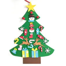 Детская елочка с игрушками Decorative Tree, декоративная настенная елка из фетра + 27 игрушек на липучке