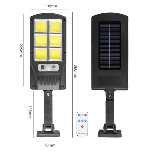 Вуличний світильник на сонячній батареї з пультом Solar Street Light BK-240B-SMD, автономний LED ліхтар - фото 7