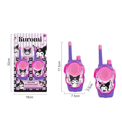 Комплект детских раций Kawaii Sanrio, игрушечный набор беспроводных раций для общения до 300 м, с фонариком - фото 10