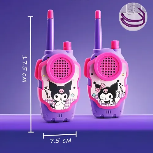 Комплект детских раций Kawaii Sanrio, игрушечный набор беспроводных раций для общения до 300 м, с фонариком - фото 16