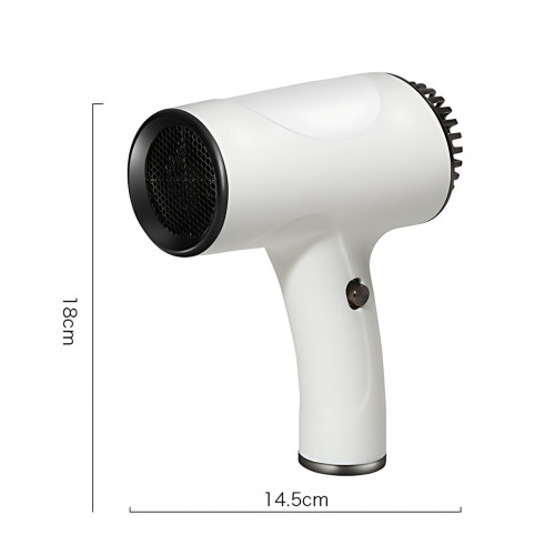 Беспроводной фен для волос Portable Hair Dryer, 2600 mAh, 500 Вт, с горячим и холодным обдувом и ионизацией