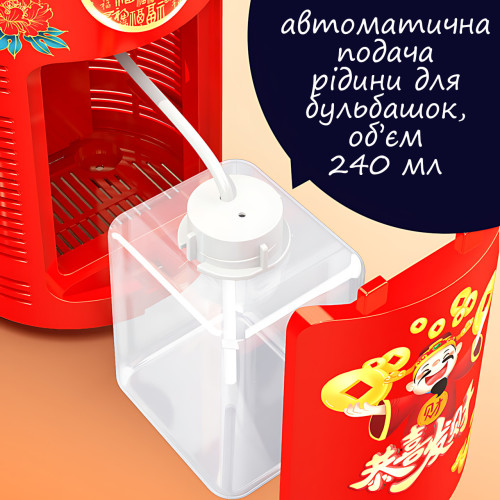 Портативна машина феєрверк для створення мильних бульбашок Bubble machine, працює від батарейок - фото 5