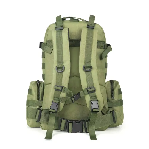 Тактический рюкзак с подсумками B08, туристический военный рюкзак molle 55 литров, 55х40х25 см, оливковый - фото 3