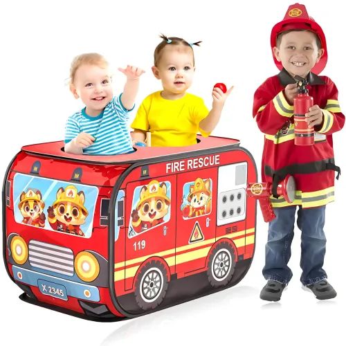 Дитячий ігровий намет Kids Indoor Outdoor Playhouse, складаний, з вентиляцією, 110х75х72 см, червоний