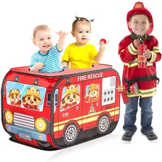 Детская игровая палатка Kids Indoor Outdoor Playhouse, складная, с вентиляцией, 110х75х72 см, красный