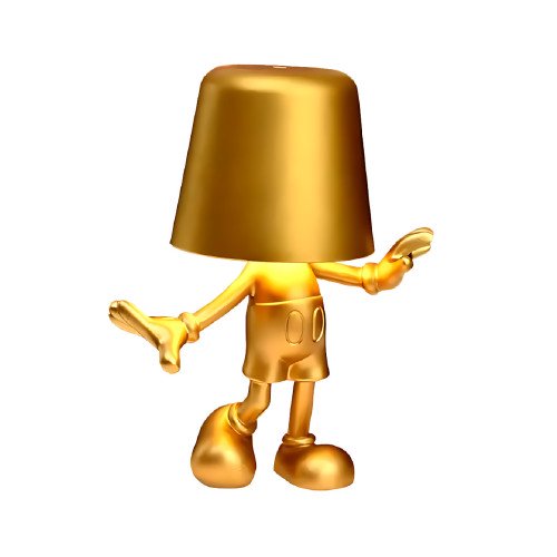 Мини-светодиодная настольная лампа, беспроводный ночник с сенсорным управлением, золотой Микки Маус - фото 7