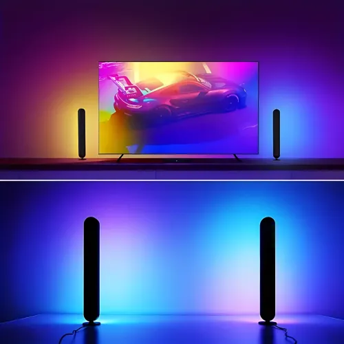 Настільна RGB-лампа AMBIENT LIGHT ART-0406 з керуванням через пульт, комплект 2 шт., 25 см - фото 5