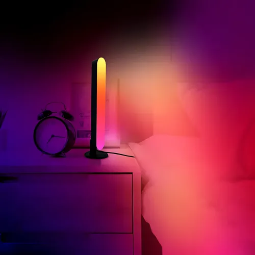 Настільна RGB-лампа AMBIENT LIGHT ART-0406 з керуванням через пульт, комплект 2 шт., 25 см - фото 6