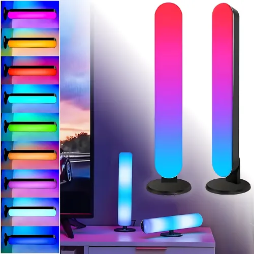 Настільна RGB-лампа AMBIENT LIGHT ART-0406 з керуванням через пульт, комплект 2 шт., 25 см
