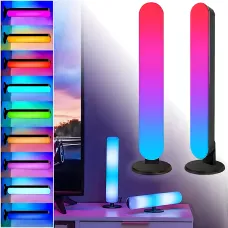 Настільна RGB-лампа AMBIENT LIGHT ART-0406 з керуванням через пульт, комплект 2 шт., 25 см