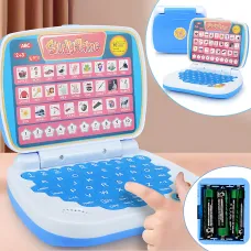 Дитячий навчальний ноутбук AH-802Y StudyGame для вивчення англійської мови, рожевий Блакитний