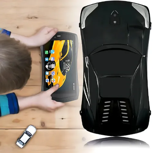 Kidiby Kids F1 — дитячий планшет у формі машинки з IPS-екраном 7 дюймів, підтримкою SIM-карти та ОС Android 7.0 Чорний